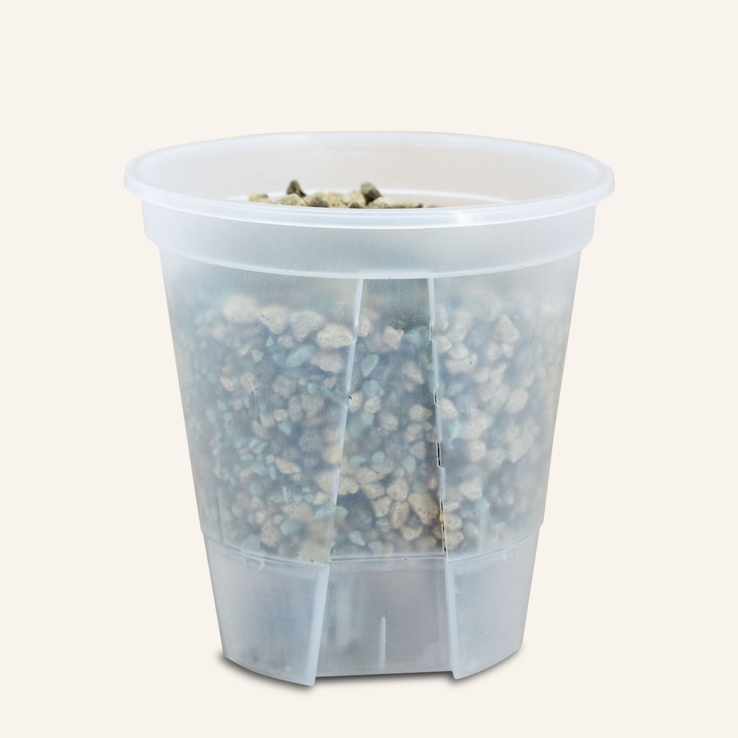 Klare selvvandende plantepotter