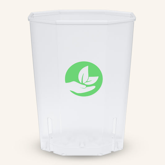 Square Clear Plant Pots