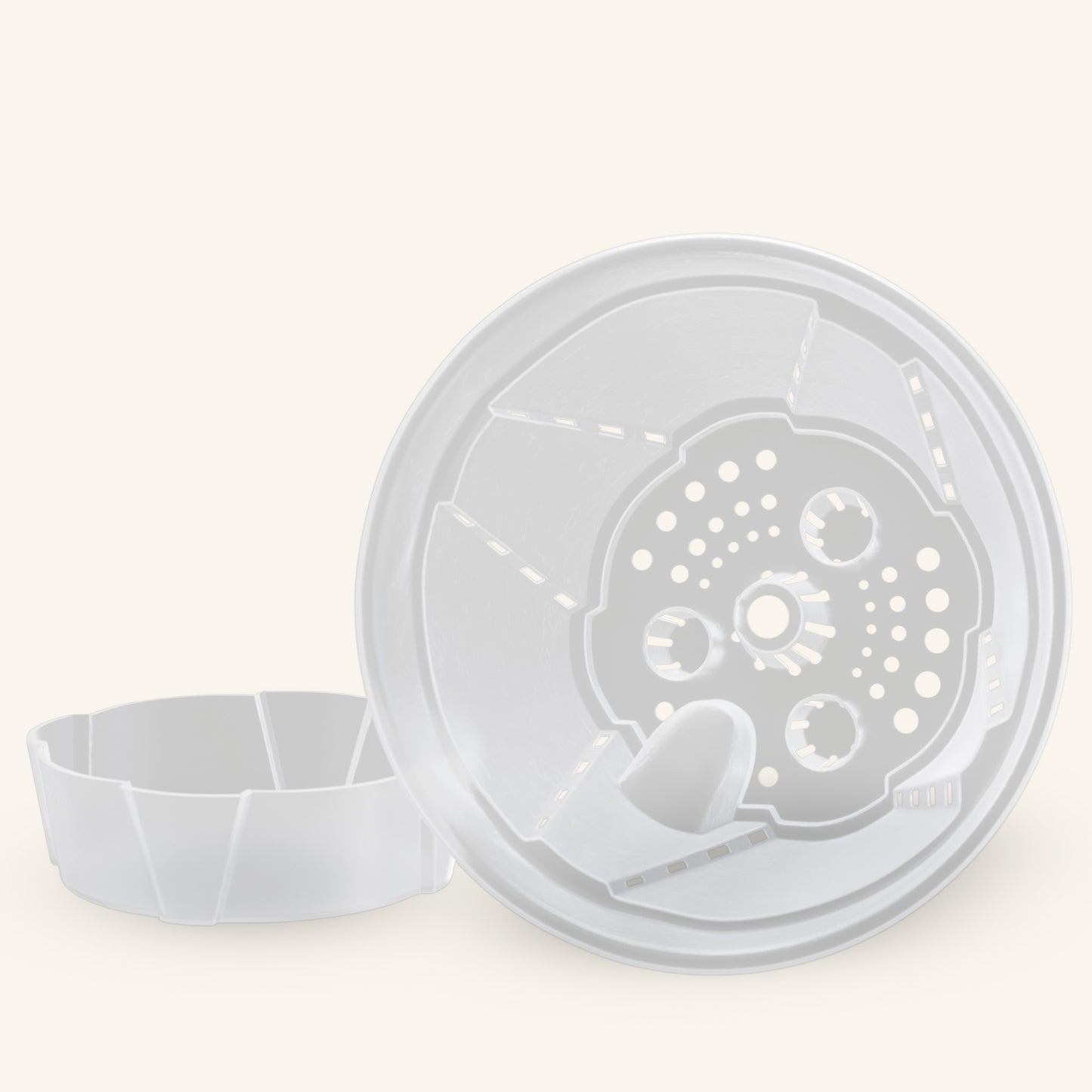 Klare selvvandende plantepotter